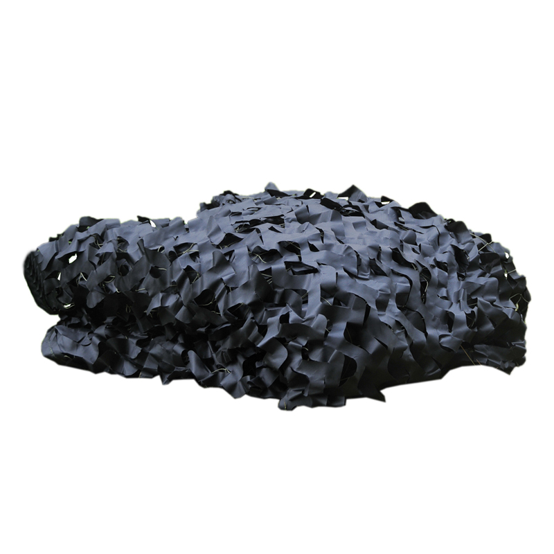 Outdoor Camping Exhibition - Black Camouflage Net with Grid Indoor