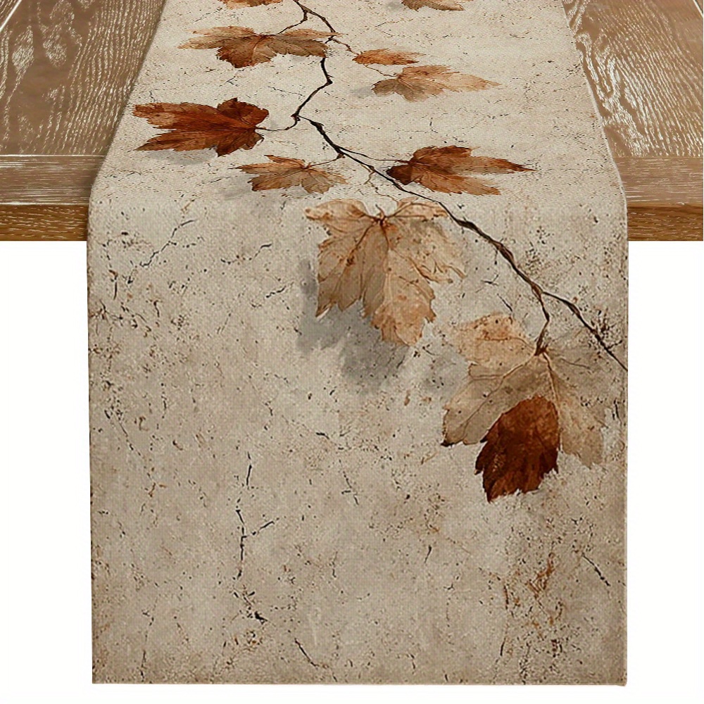 Outdoor Camping Exhibition - 1 Autumn Fallen Leaf Theme Table