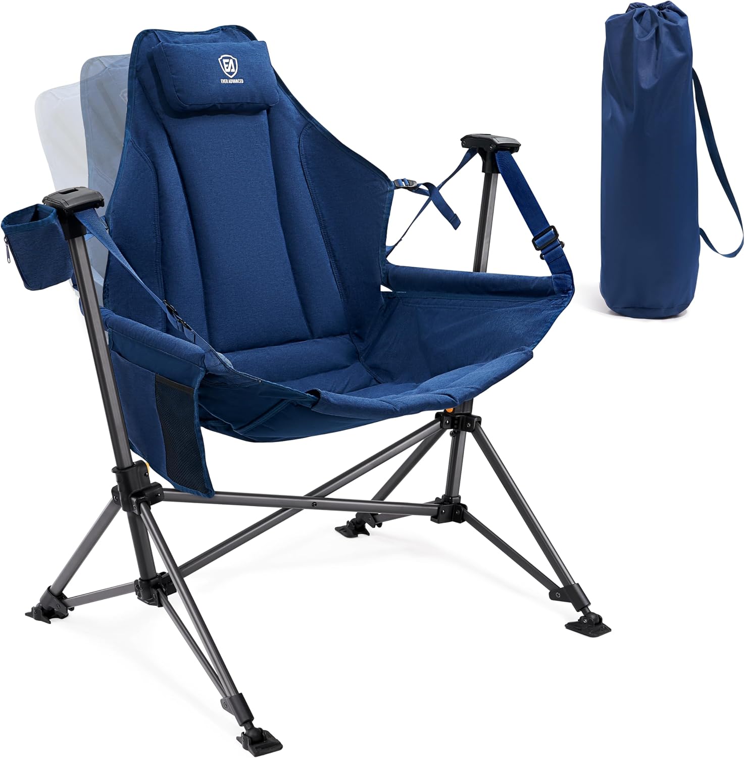 Outdoor Camping Hammock - Padded Camping Swing Chair, Oversized Heavy-Duty