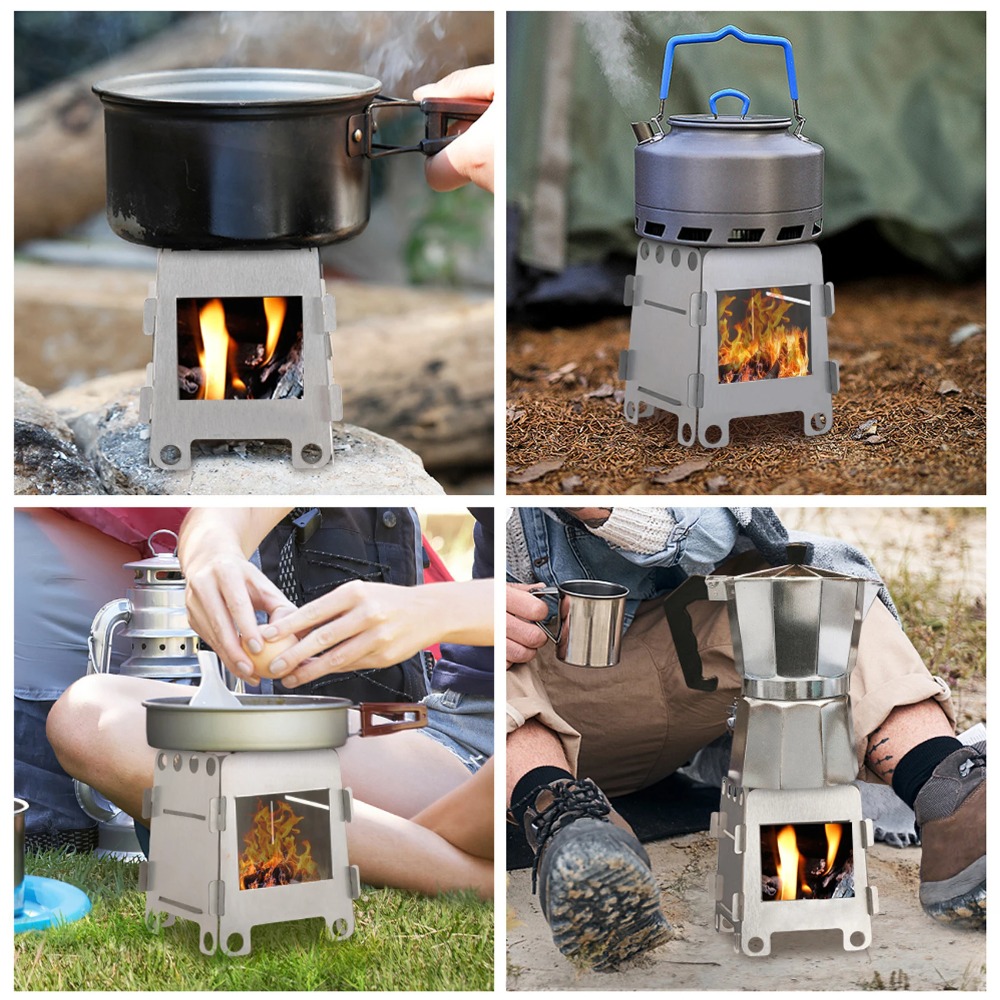 Outdoor Camping Wood Stove - Camping Furnace Wood Stove Alcohol Stove