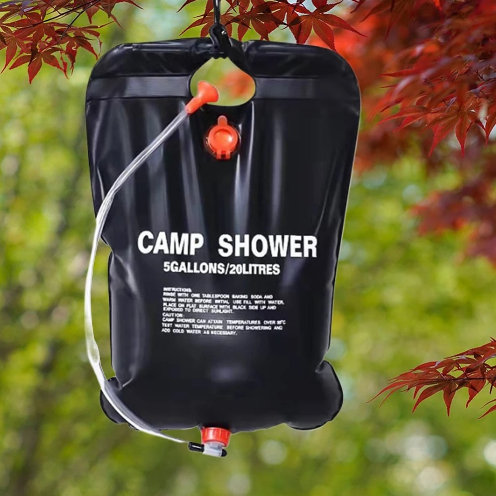 Outdoor Camping Bathroom - 20L Portable Camping Shower Bag Solar