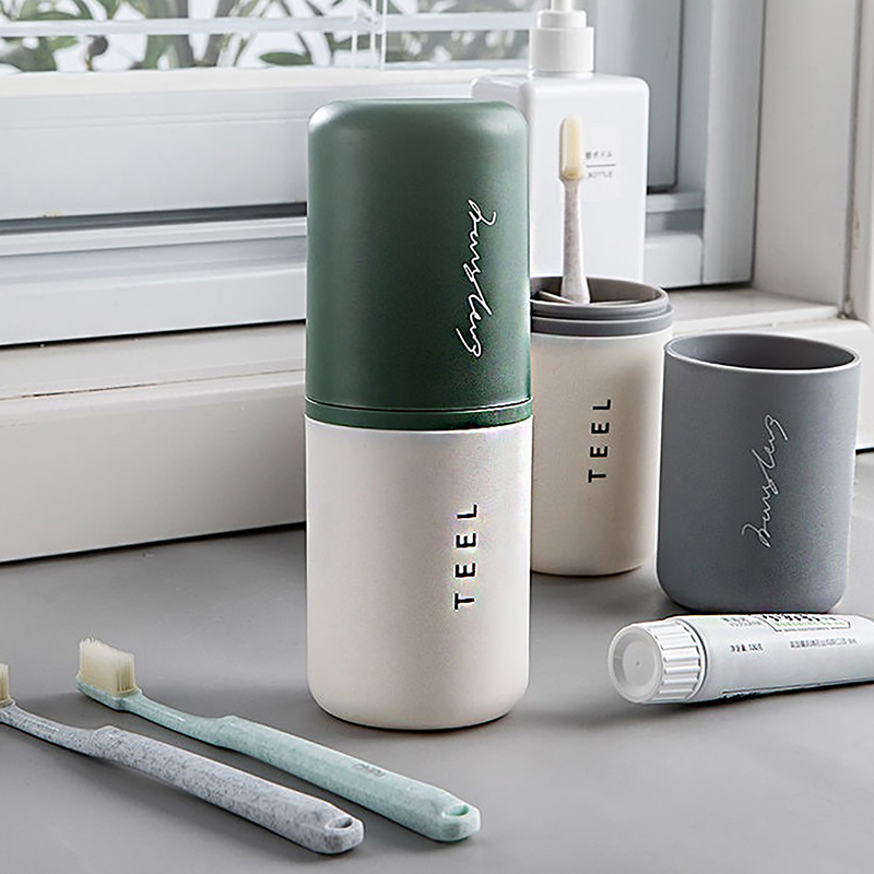 Outdoor Camping Bathroom - 1pc Portable Toothbrush Holder Box Bathroom