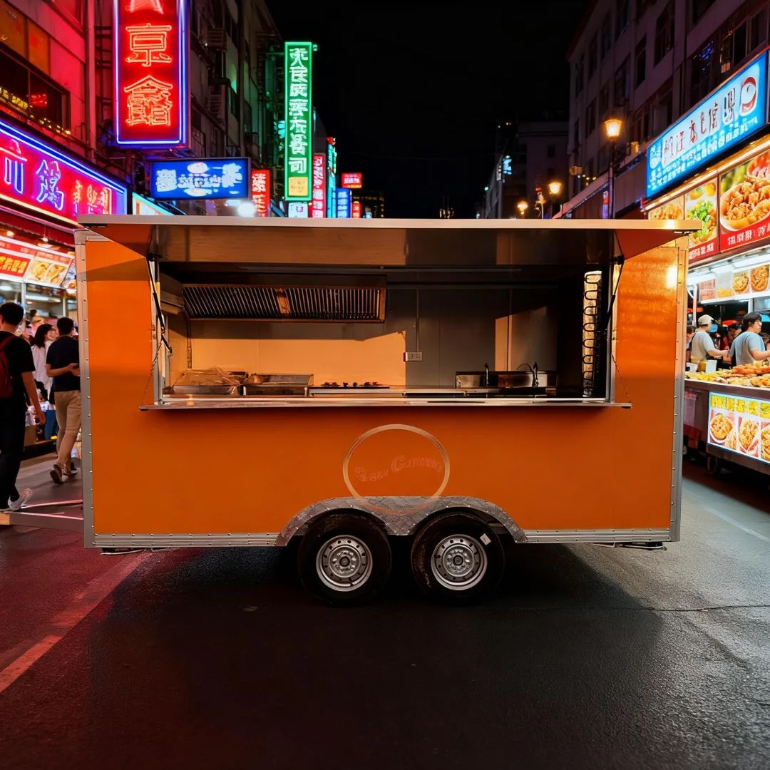 Outdoor Camping Exhibition - Multifunctional Outdoor Food Trailer with Detachable