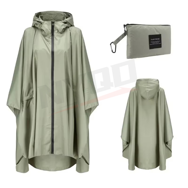 Camping Rain Poncho - Nylon Motorcycle Adults Raincoat Women Men
