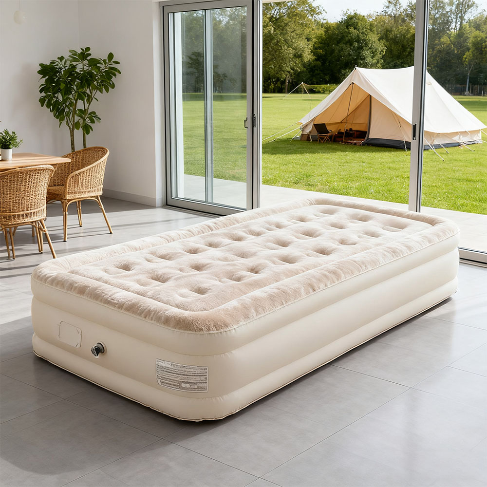 Camping Outdoor Or Indoor - Air Mattress Built-in Pump Self-inflating Mat