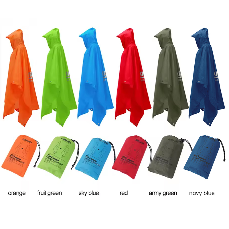 3 In 1 Waterproof Raincoat Lig - Camping Rain Poncho review and price
