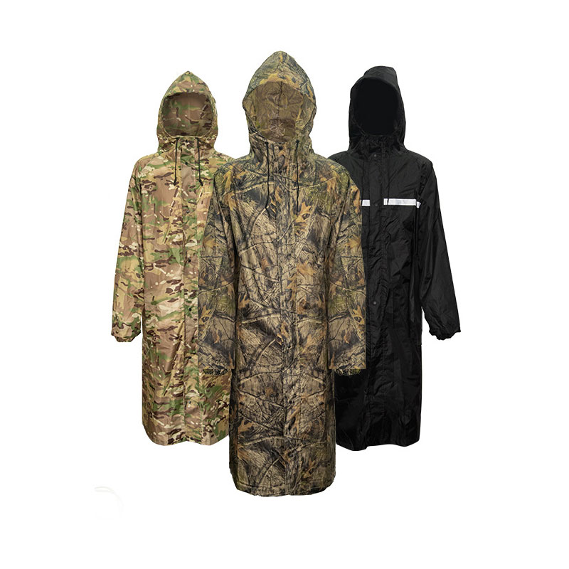 Camouflage Long Raincoat for M - Camping Rain Poncho review and price