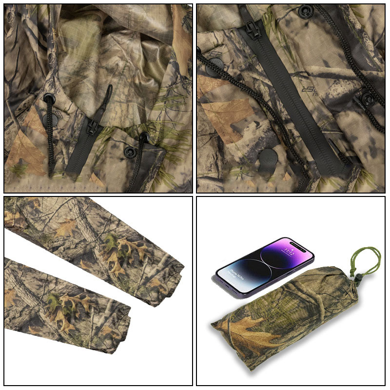 Camouflage Long Raincoat for M - Camping Rain Poncho review and price