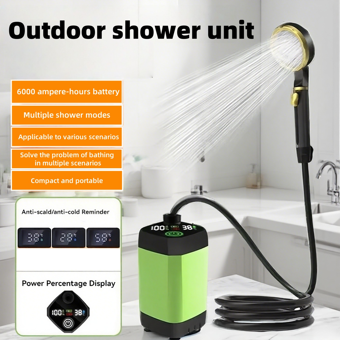 Portable Outdoor Electric Show - Outdoor Camping Bathroom review and price
