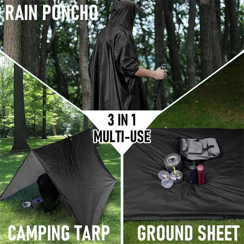Outdoor 3 In 1 Military Rainco - Camping Rain Poncho review and price
