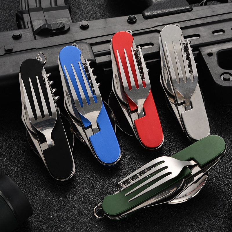 4 in 1 Folding Tableware Detac - Outdoor Camping Utensils review and price