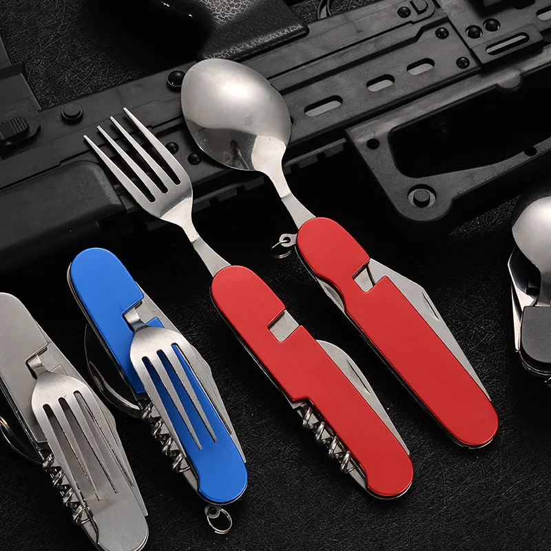 4 in 1 Folding Tableware Detac - Outdoor Camping Utensils review and price