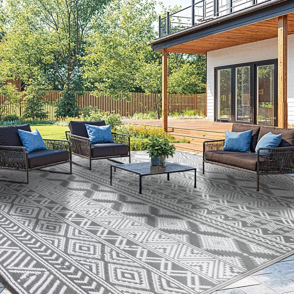 Outdoor Rug 8x10, Reversible P - Camping Outdoor Or Indoor review and price