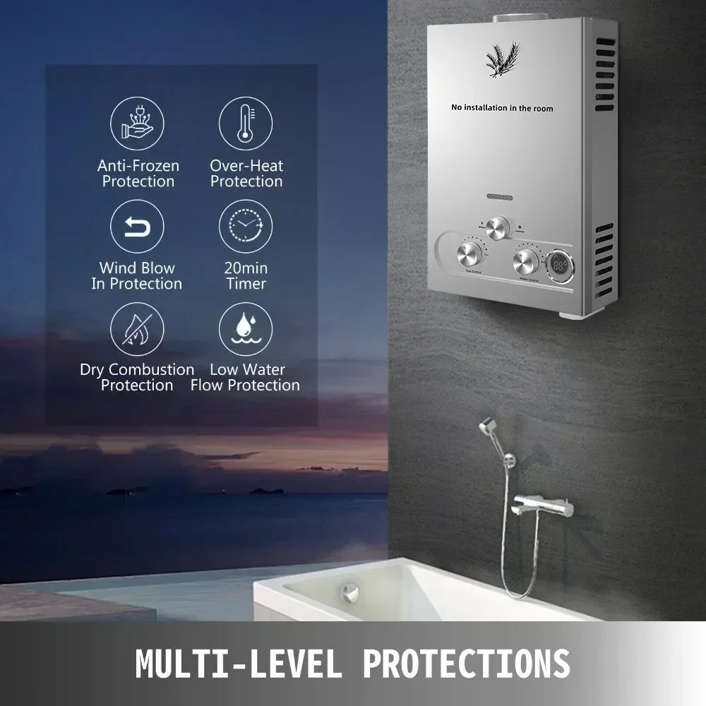 SIHAO 12L 16L 18L GPM LPG Gas  - Outdoor Camping Hot Water Heater review and price