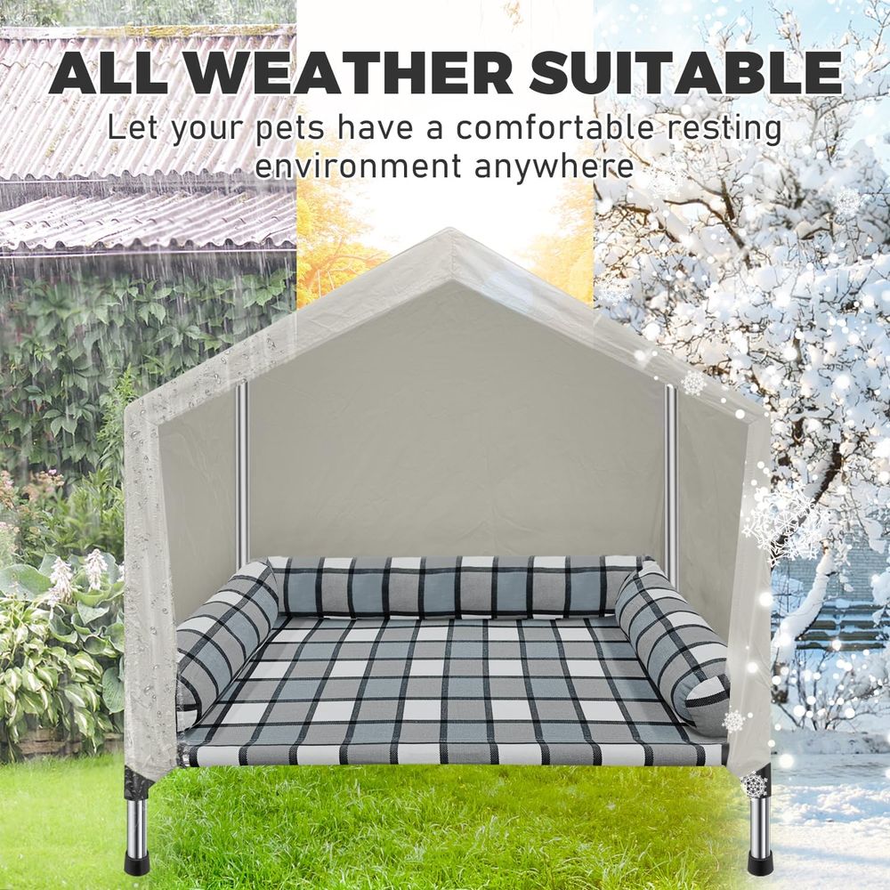 Elevated Dog Pet Bed House - 2 - Camping Outdoor Or Indoor review and price