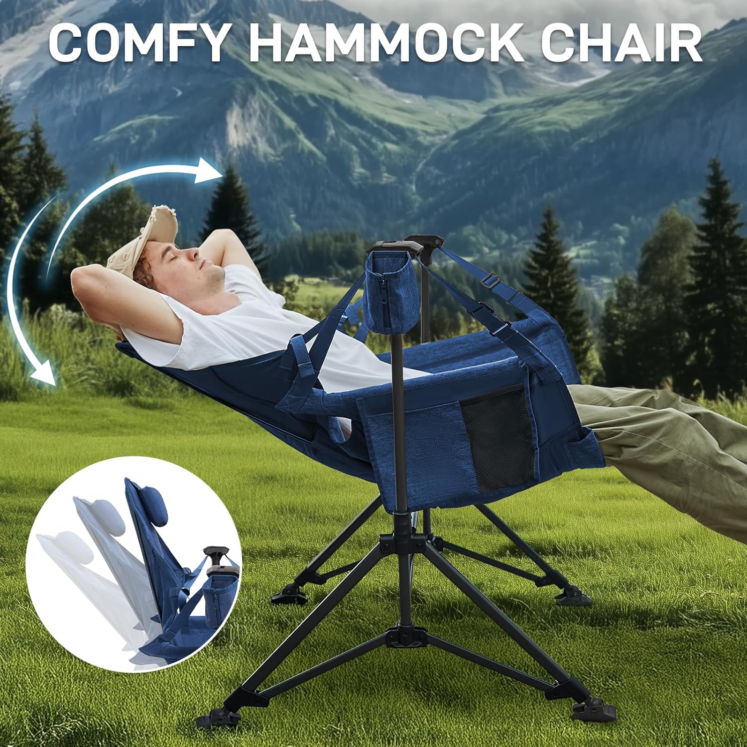 Padded Camping Swing Chair, Ov - Outdoor Camping Hammock review and price