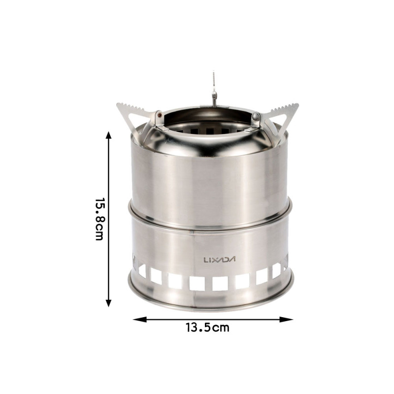 Lixada Stainless Steel Wood St - Outdoor Camping Wood Stove review and price