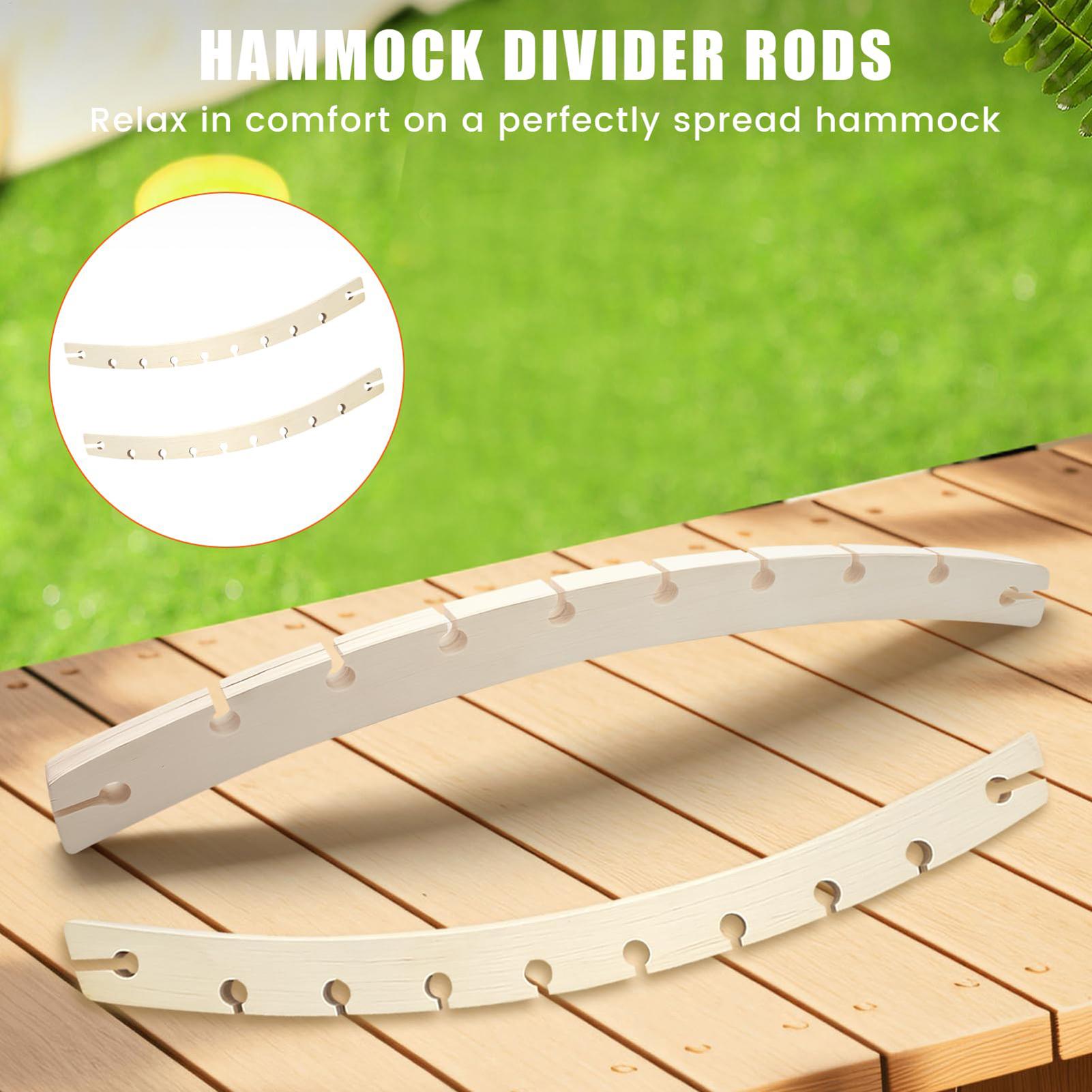 2 Pieces 10-Hole Wooden Hammoc - Outdoor Camping Hammock review and price