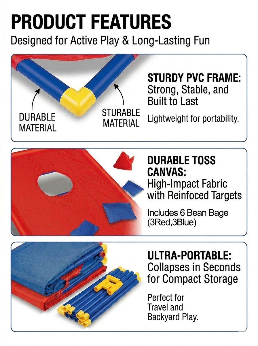 Portable Bean Bag Toss Game-In - Outdoor Camping For Kids review and price