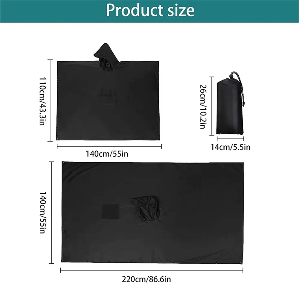 3 In 1 Outdoor Military Rainco - Camping Rain Poncho review and price