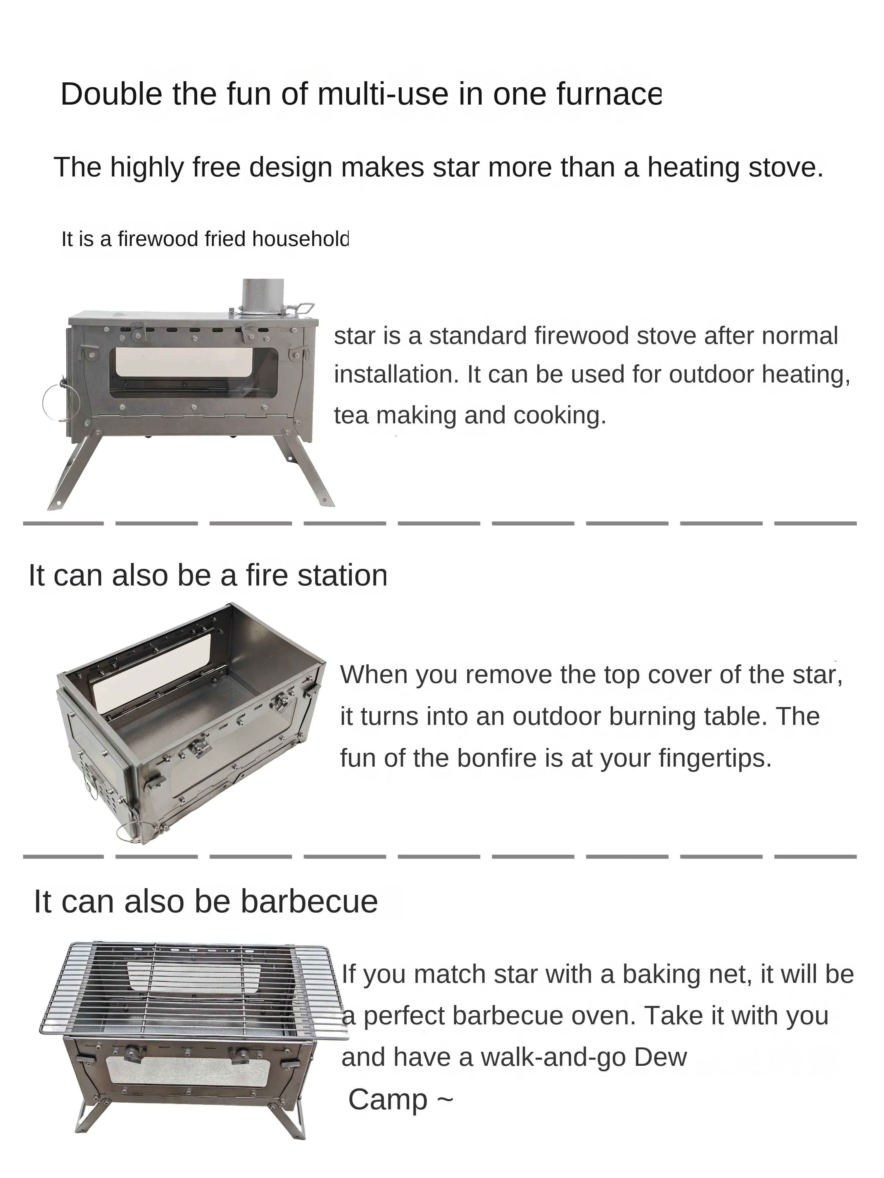 WT Star Ti Titanium Alloy Fold - Outdoor Camping Gas Heater review and price