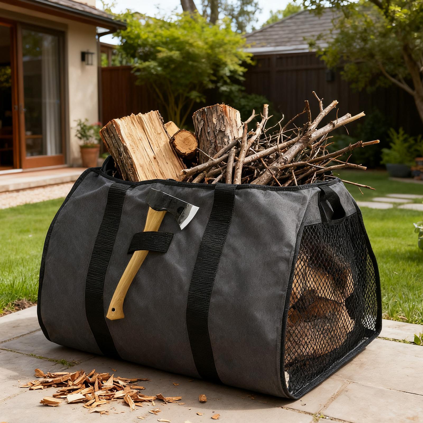 Firewood Carrier Large Portabl - Outdoor Camping Wood Stove review and price