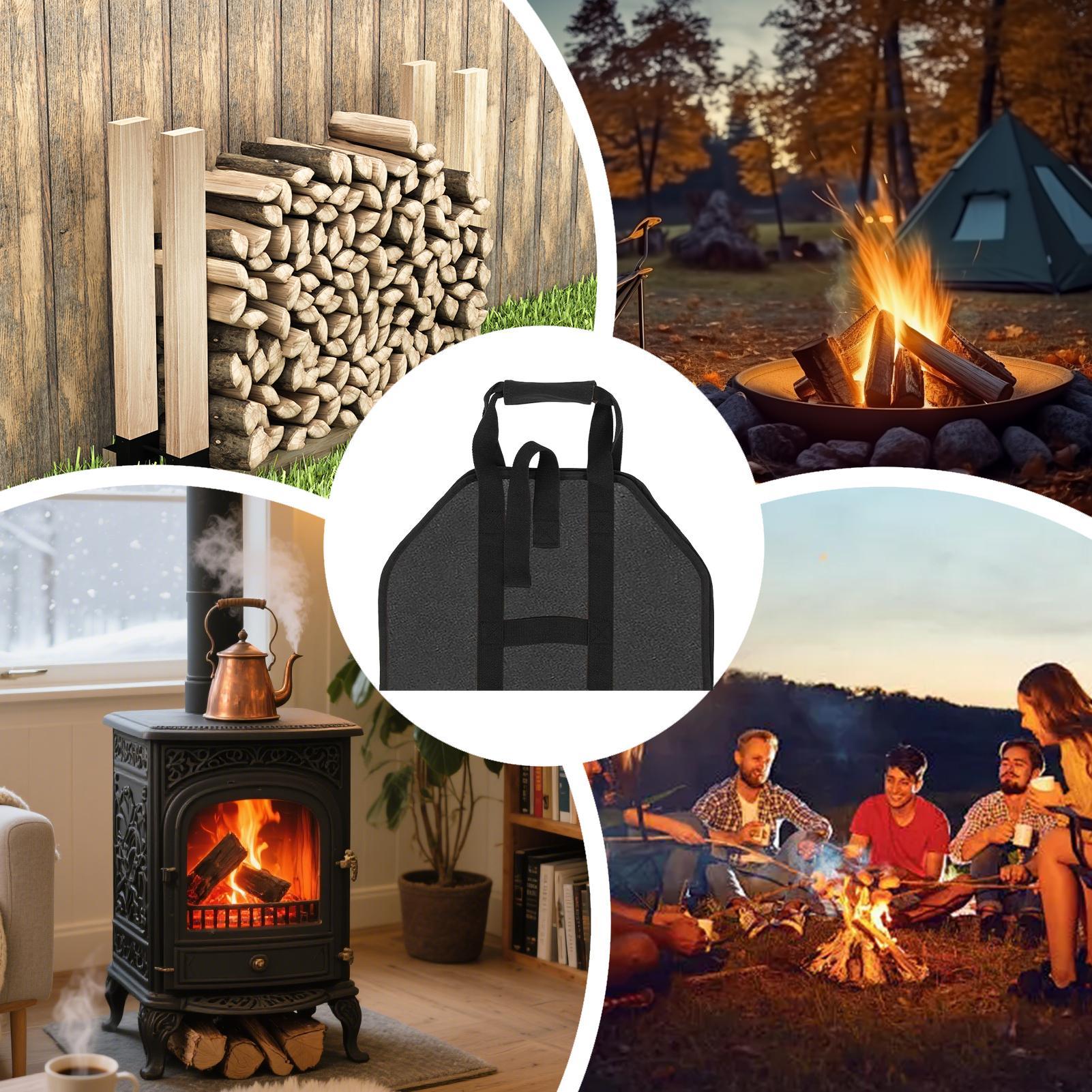 Firewood Carrier Large Portabl - Outdoor Camping Wood Stove review and price