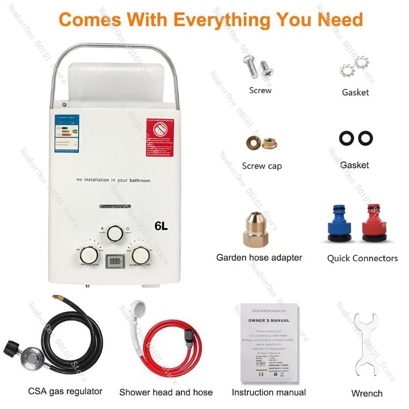 Propane LPG  Gas Tankless Wate - Outdoor Camping Hot Water Heater review and price