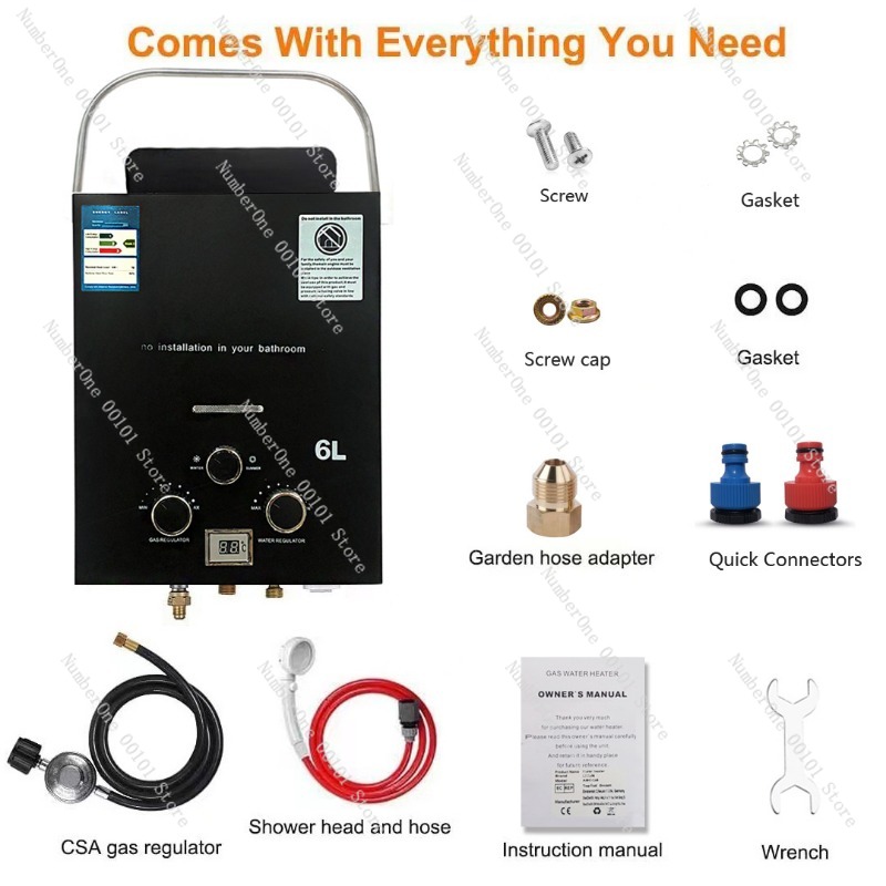 Propane LPG  Gas Tankless Wate - Outdoor Camping Hot Water Heater review and price