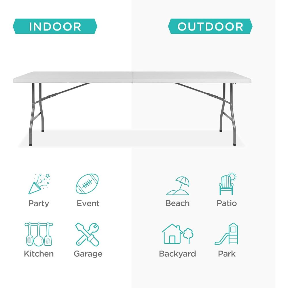 8t Plastic olding Table, Indoo - Camping Outdoor Or Indoor review and price