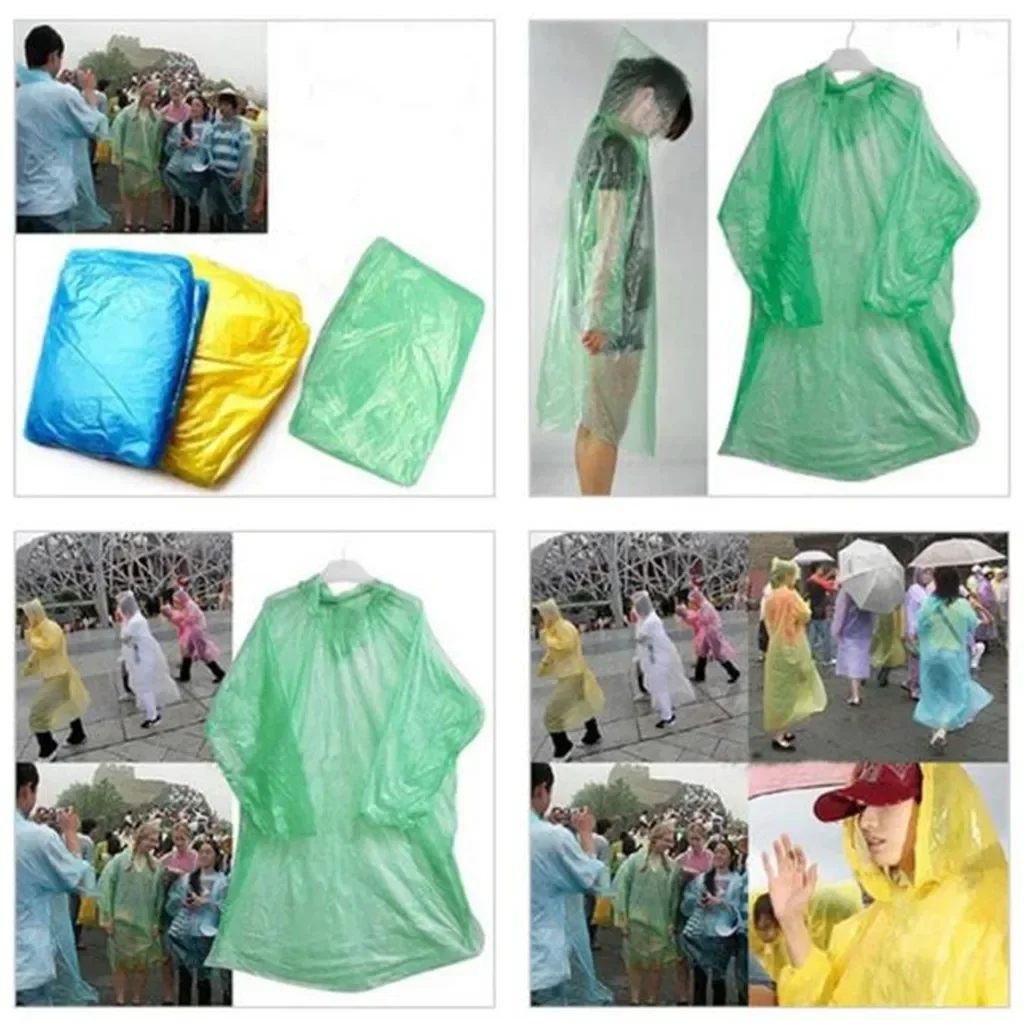 5/10PC Disposable Raincoat Adu - Camping Rain Poncho review and price