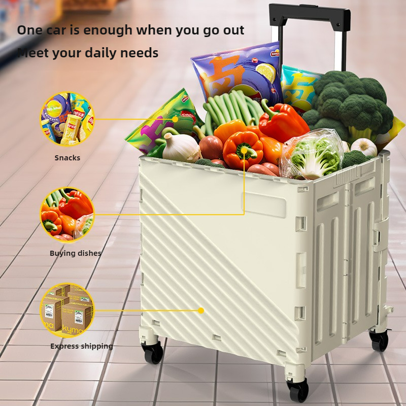Folding Shopping Cart Portable - Outdoor Camping Shop review and price