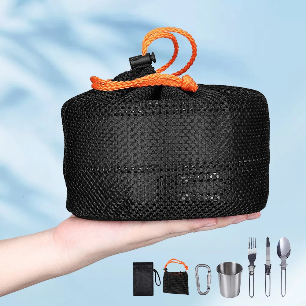 Camping Cookware Kit Kettle Po - Outdoor Camping Utensils review and price