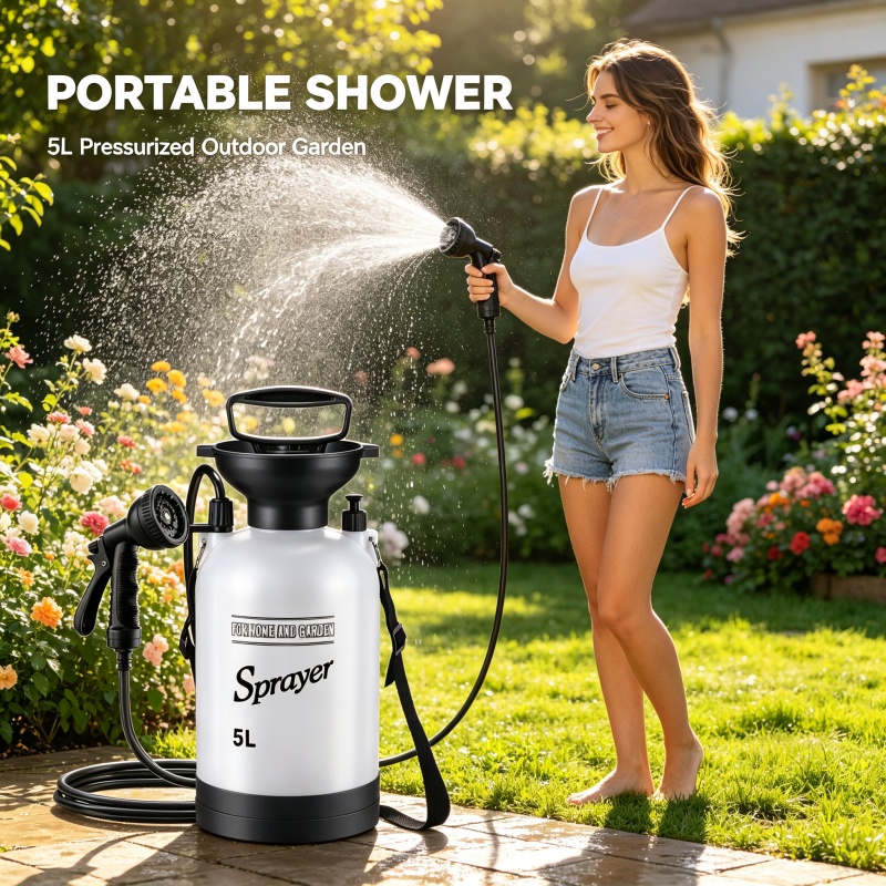 5L Portable Camping Shower Man - Outdoor Camping Bathroom review and price