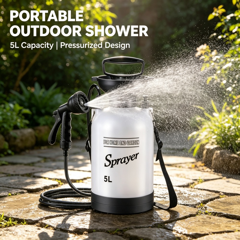 5L Portable Camping Shower Man - Outdoor Camping Bathroom review and price
